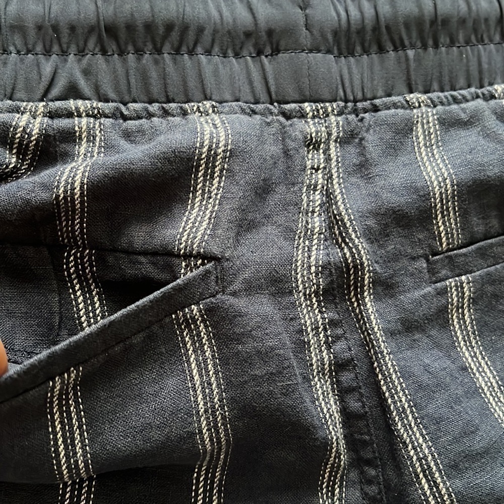 Athleta Cabo linen striped shorts sz 6 - Picture 3 of 8